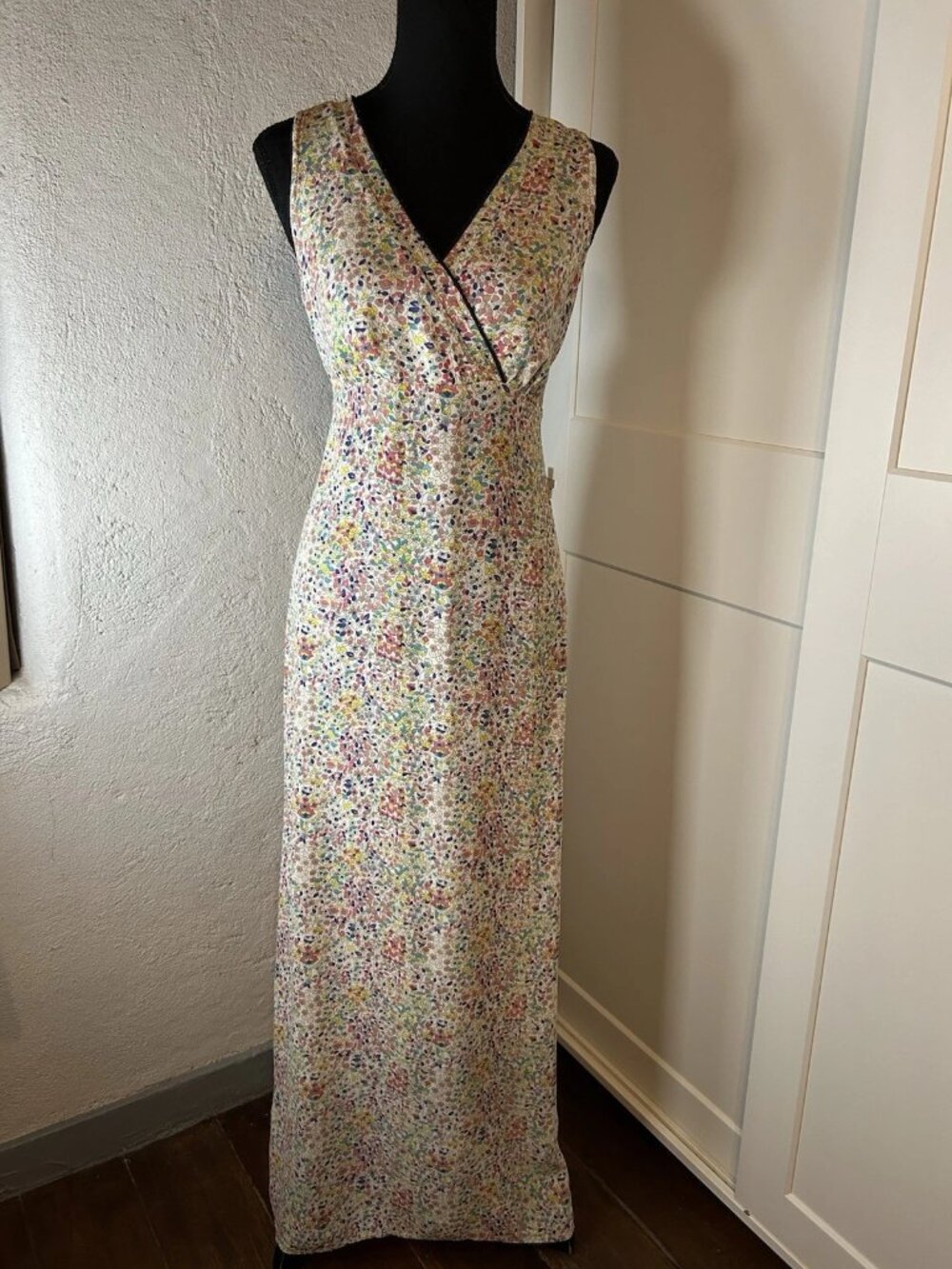 Lady's floral pattern dress